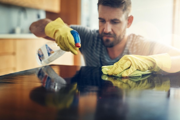 Weekly household cleaning